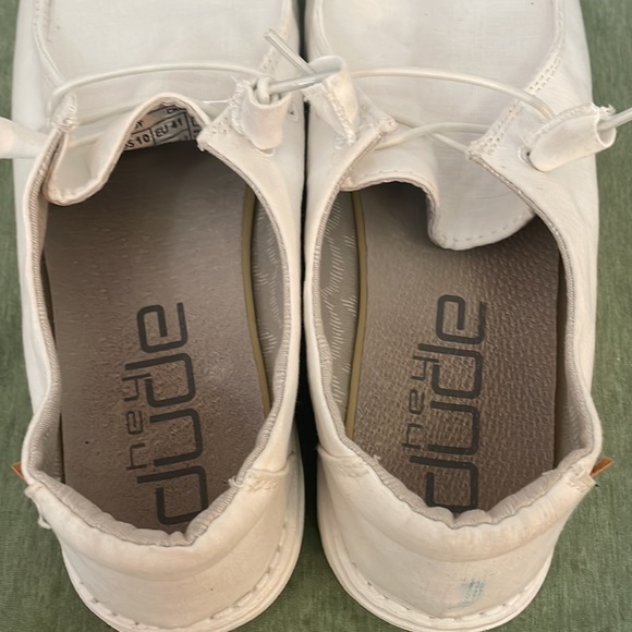 Hey Dude Wendy Shoes Sz 10 Chambray White - Picture 6 of 8